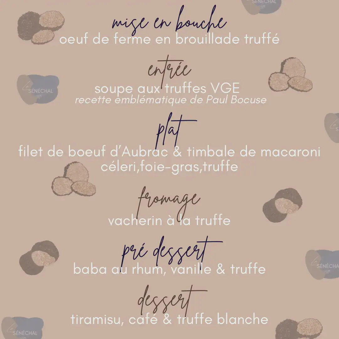 Détail du Menu Truffe